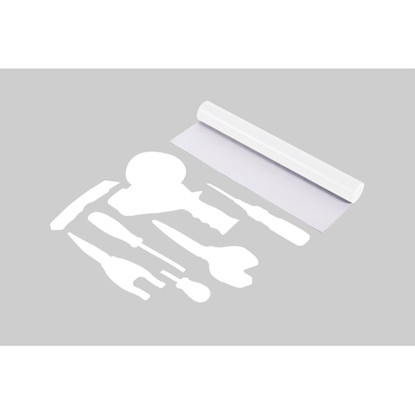 ShadowTape Shadow Board Tool Marking Tape 15 inches wide x 15 Foot Length Rolls White